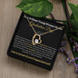 Brilliant Young Woman Graduation Forever Love Necklace Black