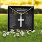 Brilliant Young Woman Graduation Cross Necklace