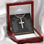Brilliant Young Woman Graduation Cross Necklace