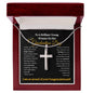 Brilliant Young Woman Graduation Cross Necklace