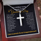 Brilliant Young Woman Graduation Cross Necklace