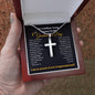 Brilliant Young Woman Graduation Cross Necklace