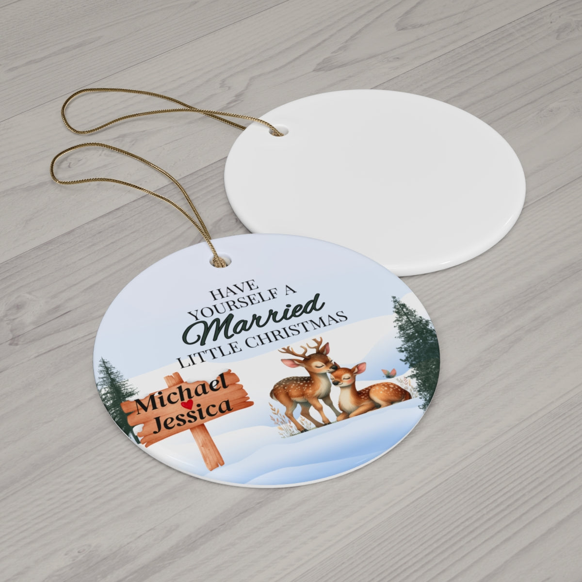 A Married Little Christmas Ornament