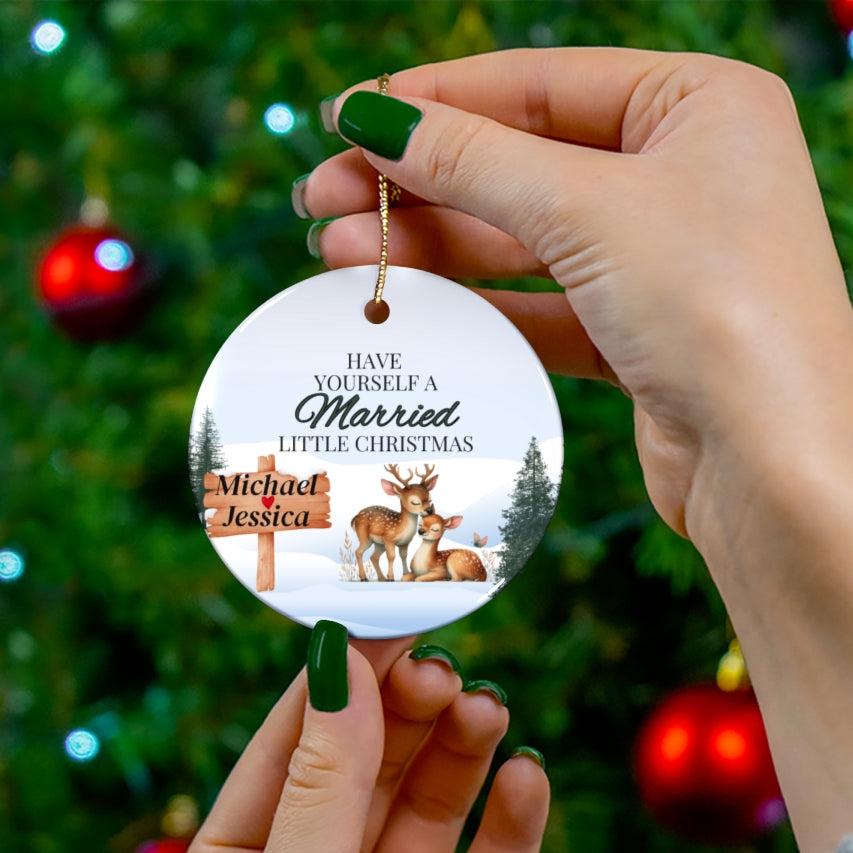 A Married Little Christmas Ornament