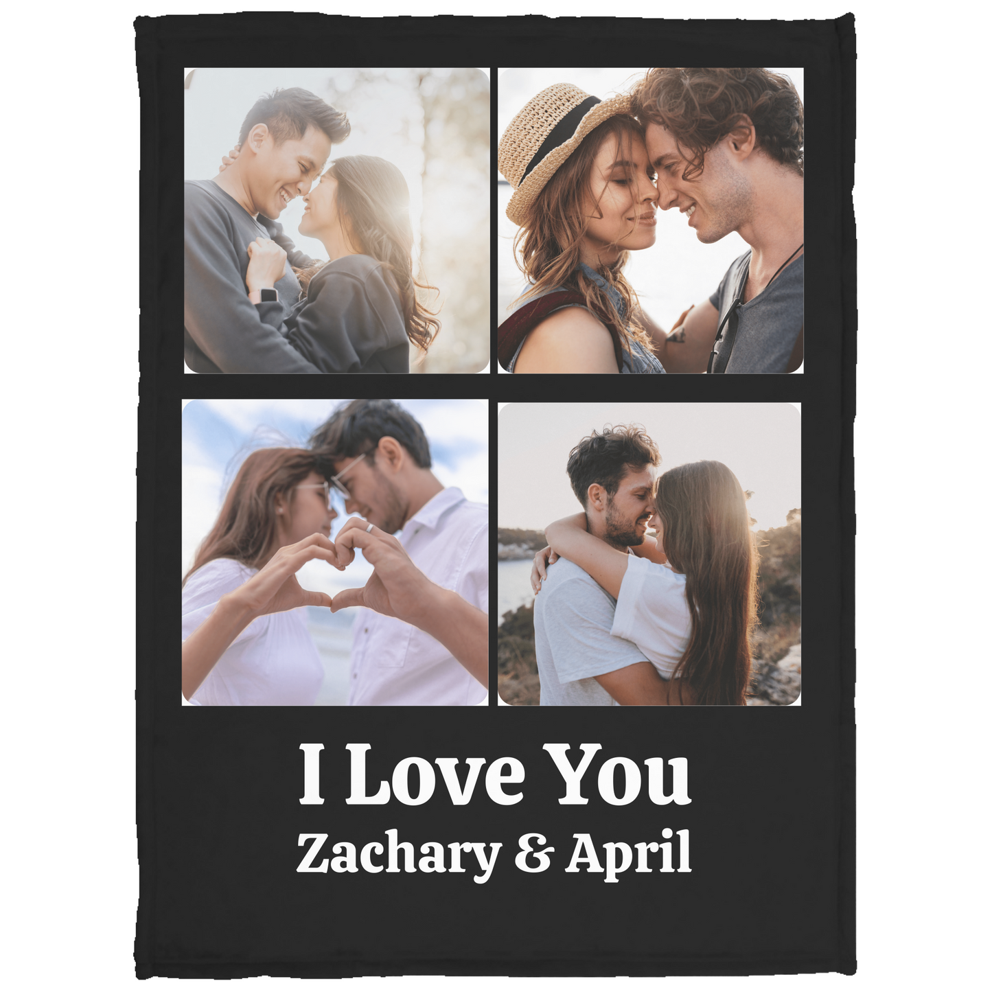 Our Love Story Custom Couple's Photo Blanket