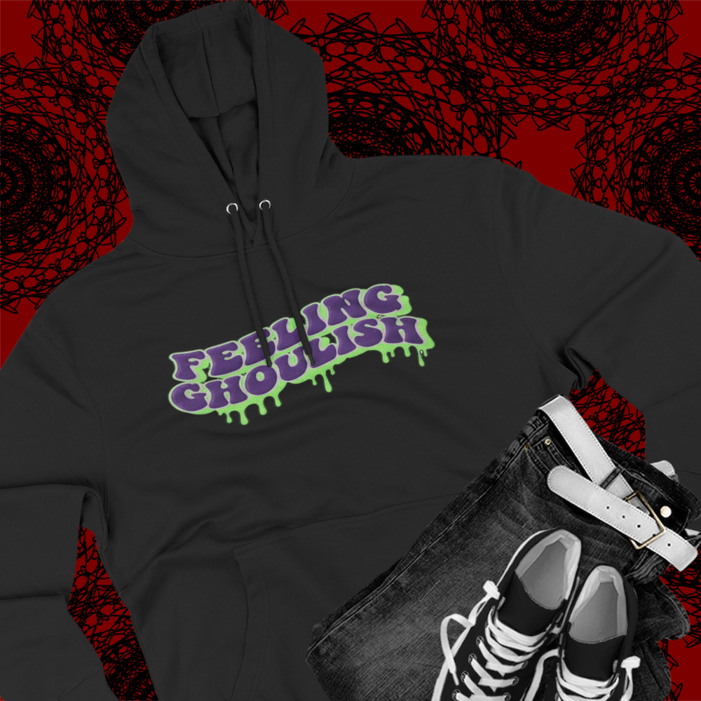 🎃 Feeling Ghoulish Hoodie – Faux Embroidery Edition