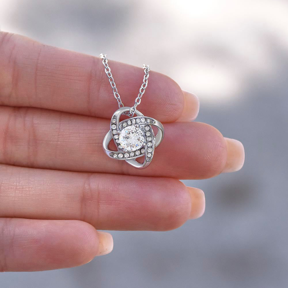 To Mom-Expressing Gratitude-Love Knot Necklace