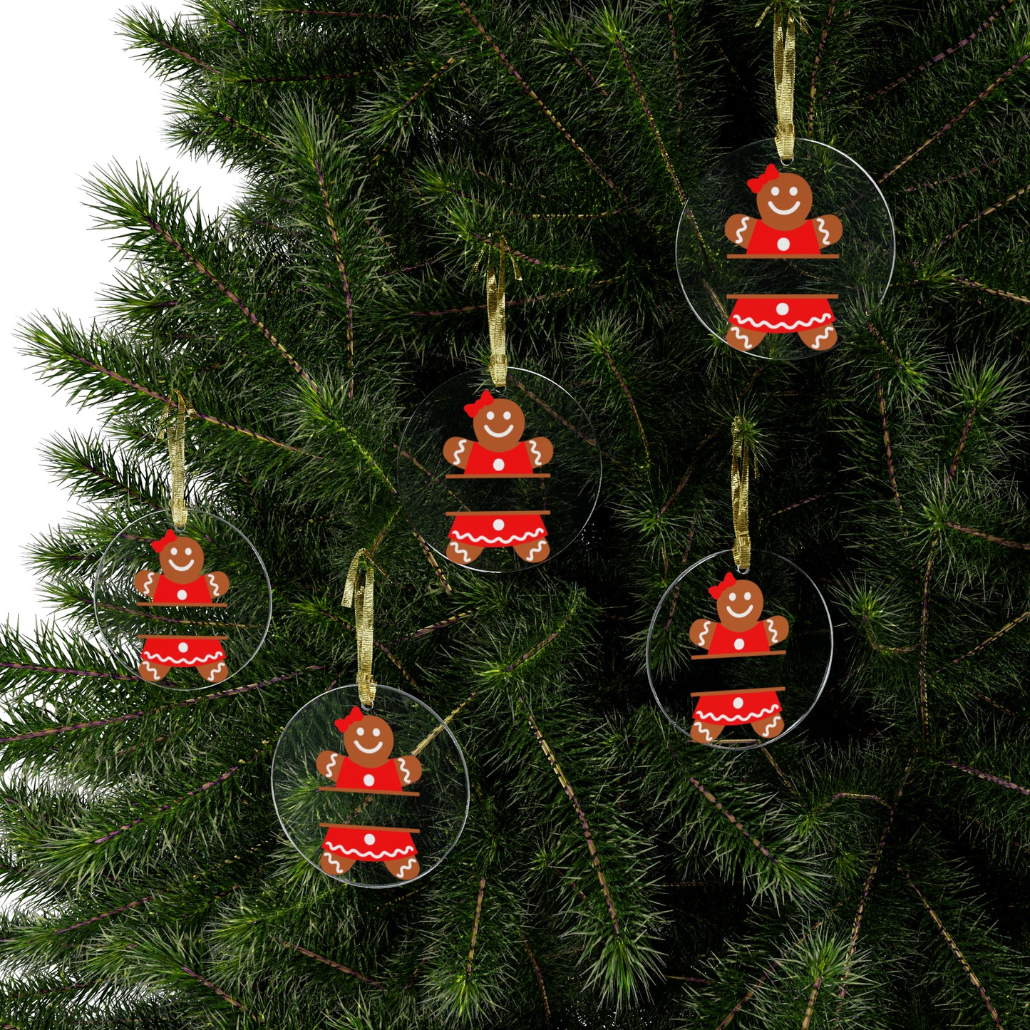 Customized Gingerbread Girl Acrylic Ornament