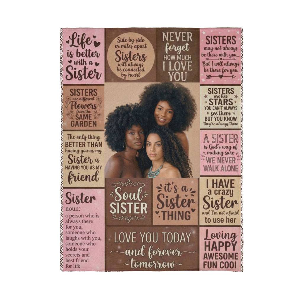 Custom Photo & Quotes Blanket: Connect Hearts While Miles Apart