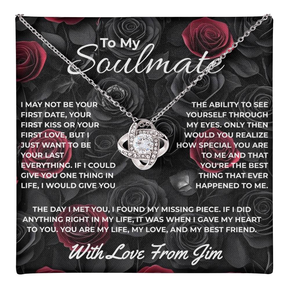 Personalized Soulmate | I love you forever  |  Spinning Rose Box