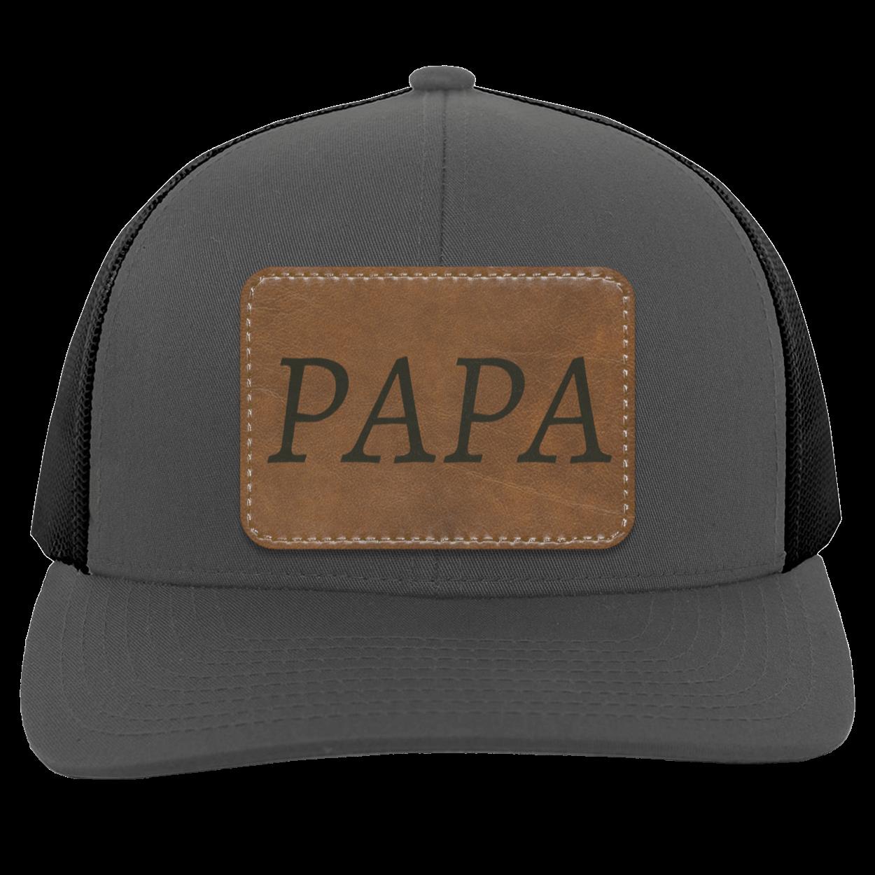 Leather-PAPA Patch Hat