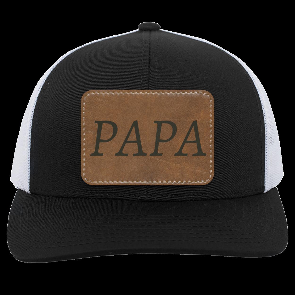 Leather-PAPA Patch Hat