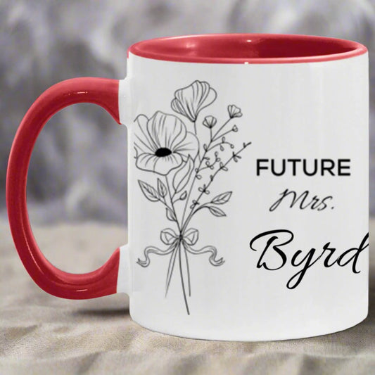 Personalized Future Mrs.  Wrap 11oz Accent Mug