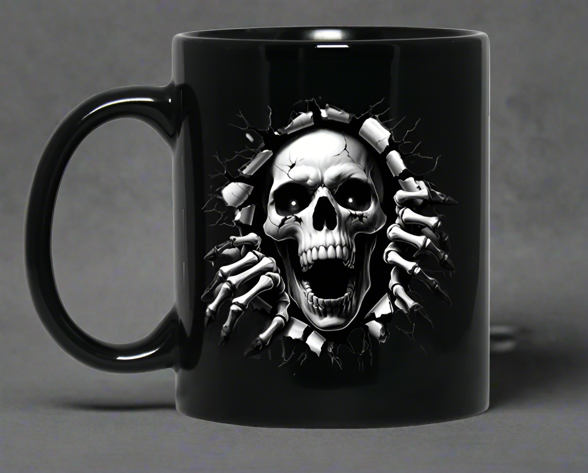🦴💀The Abyss 11oz Black Mug New 🦴💀