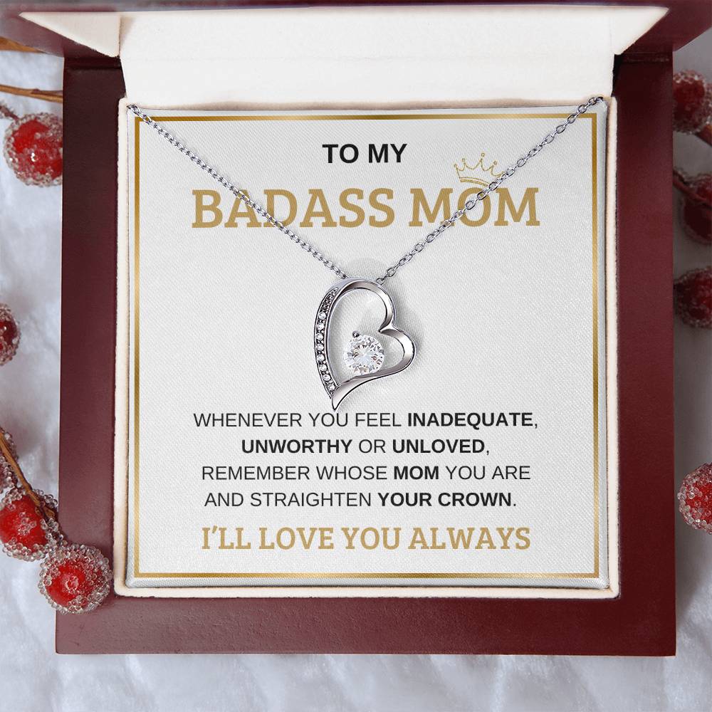 To My Bada** Mom-Forever Love Necklace