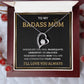 To My Bada** Mom-Forever Love Necklace (black)