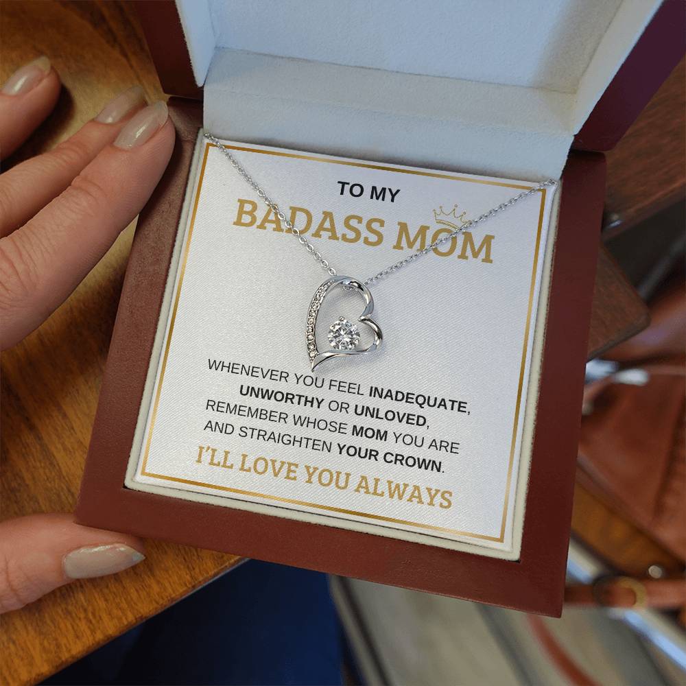 To My Bada** Mom-Forever Love Necklace