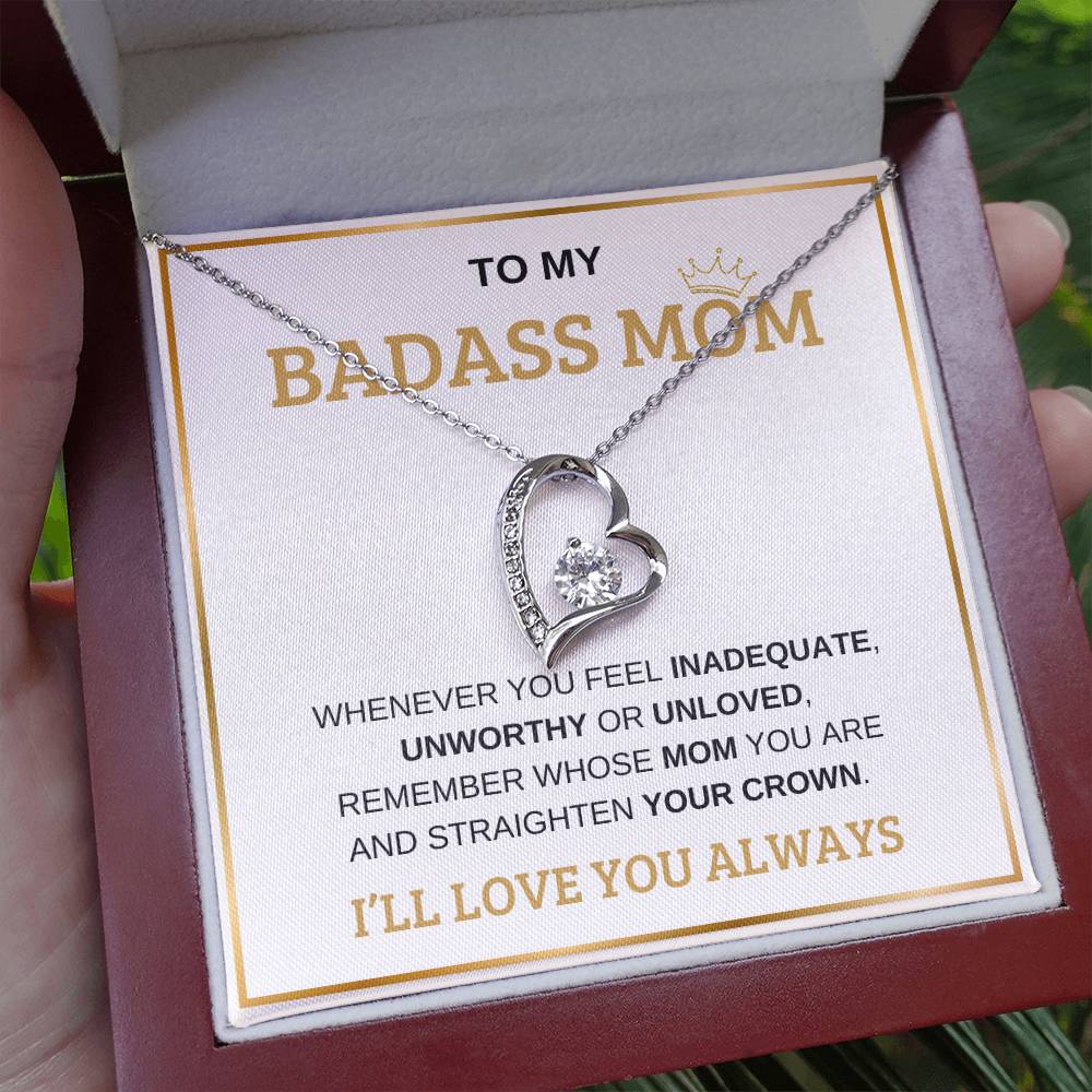 To My Bada** Mom-Forever Love Necklace