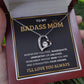 To My Bada** Mom-Forever Love Necklace (black)