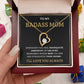 To My Bada** Mom-Forever Love Necklace (black)