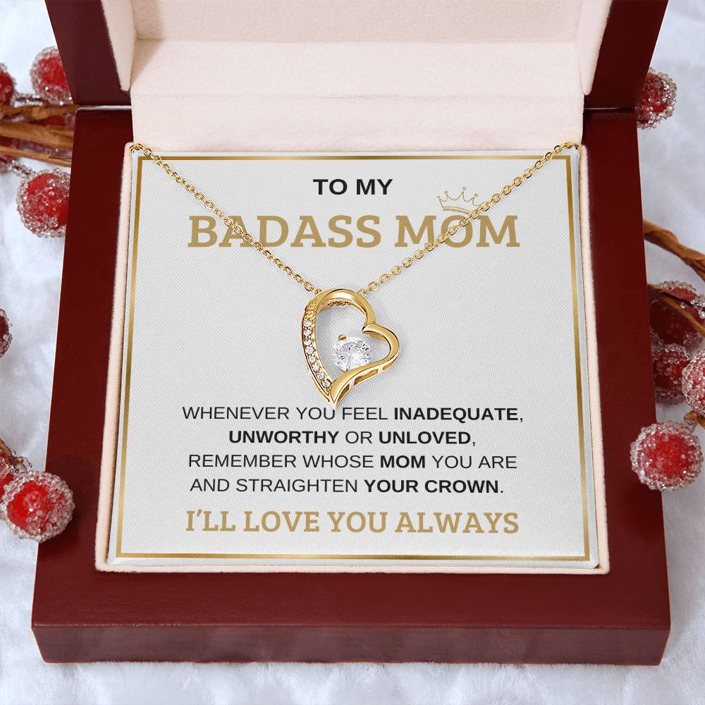 To My Bada** Mom-Forever Love Necklace