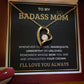 To My Bada** Mom-Forever Love Necklace (black)