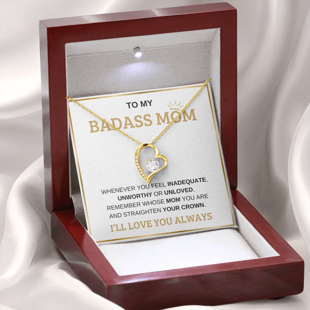 To My Bada** Mom-Forever Love Necklace