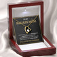 To My Bada** Mom-Forever Love Necklace (black)