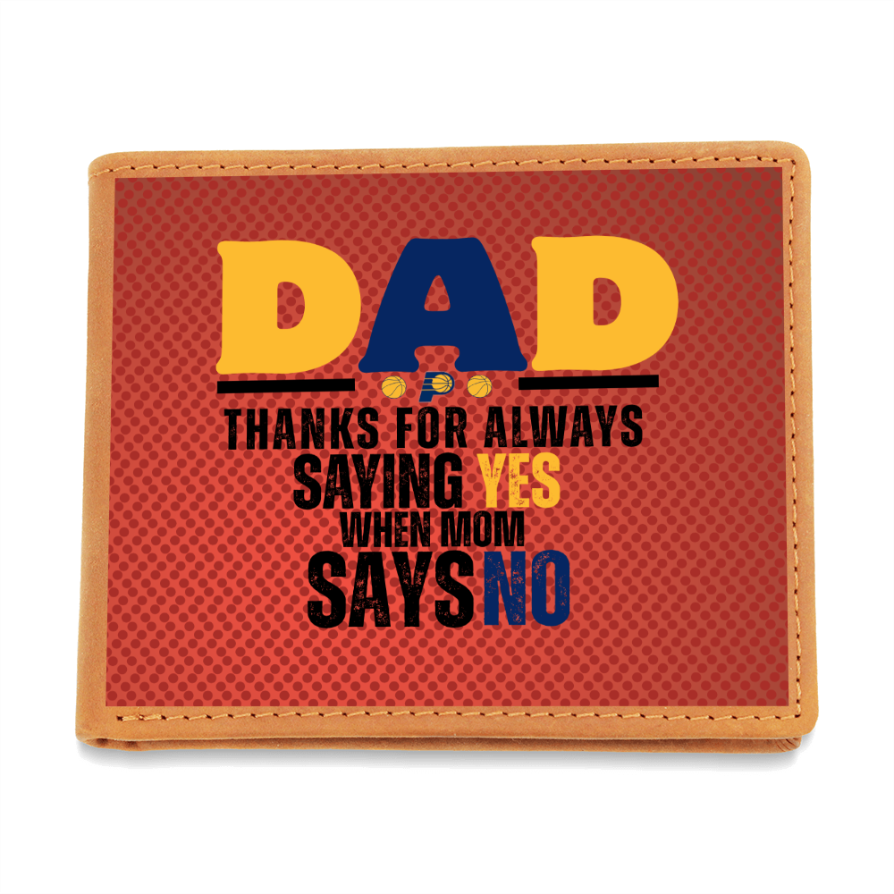 Thanks Dad!  Sports Themed Leather Wallet