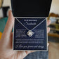 To Beautiful Soulmate- If I Could- Love Knot Necklace