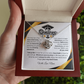 Personalized Graduation Gift Love Knot Necklace Necklace "In Every Step You Take, We're Always with You"