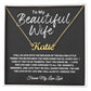 I Fell in Love- To Wife Personalized Closing Name Necklace
