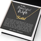 I Fell in Love |   To My Wife |    Name Necklace