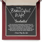 I Fell in Love- To Wife Personalized Closing Name Necklace