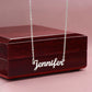 I Fell in Love- To Wife Personalized Closing Name Necklace