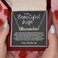 I Fell in Love- To Wife Personalized Closing Name Necklace