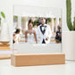 Personalized Square Acrylic Plaque  | Wedding | Anniversary | Baby | College