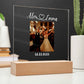 Personalized Square Acrylic Plaque | Wedding | Anniversary | Baby | College