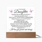 To My Beautiful Daughter  |  Most Beautiful Chapter  |  Butterfly Plaque