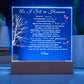 "Mother's Eternal Embrace: As I Sit in Heaven" Cardinal Plaque