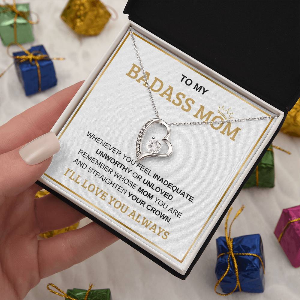 To My Bada** Mom-Forever Love Necklace