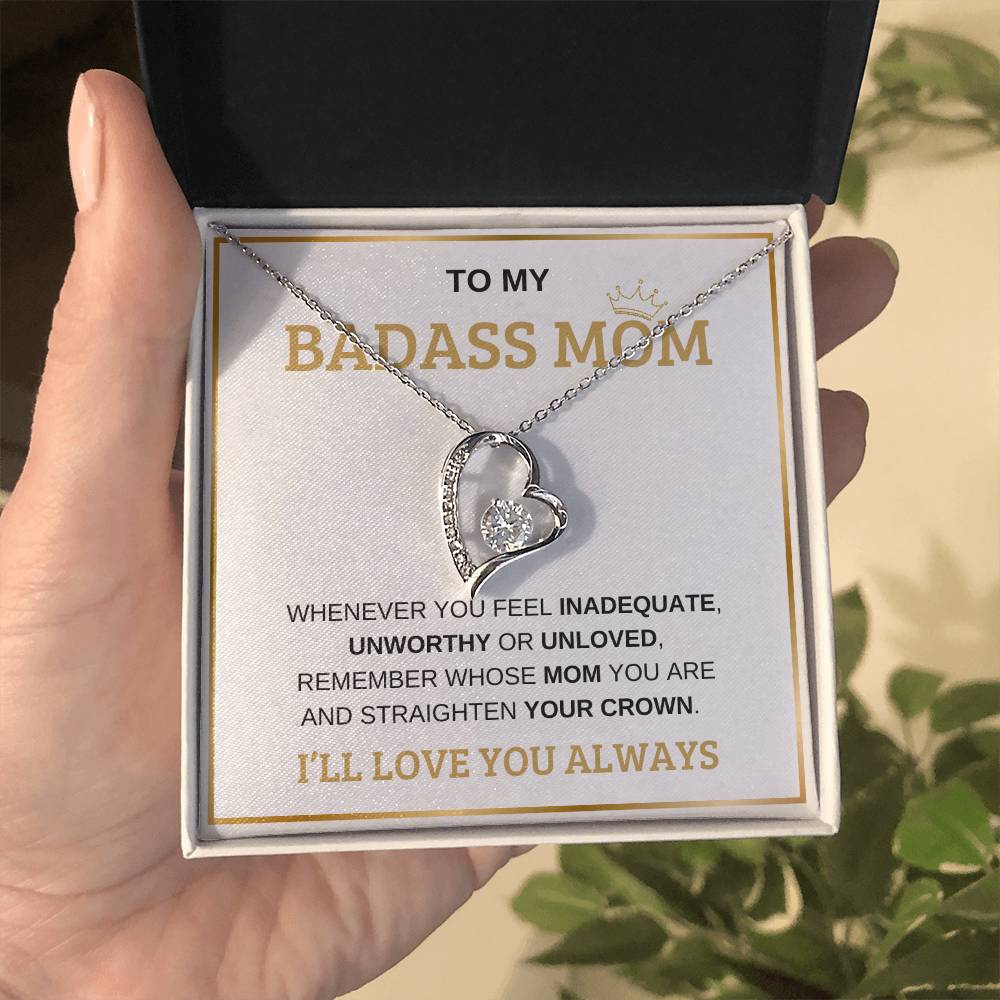 To My Bada** Mom-Forever Love Necklace