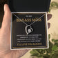To My Bada** Mom-Forever Love Necklace (black)