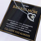 To My Bada** Mom-Forever Love Necklace (black)