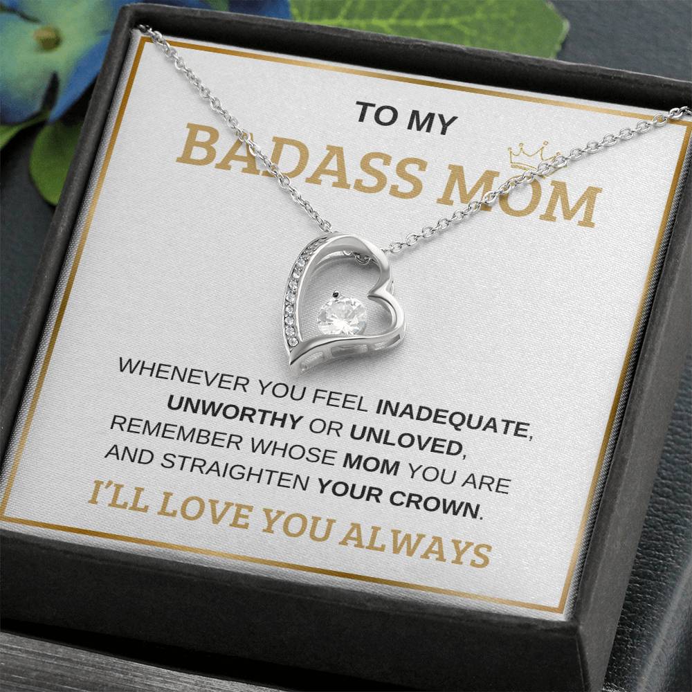 To My Bada** Mom-Forever Love Necklace
