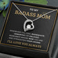 To My Bada** Mom-Forever Love Necklace (black)