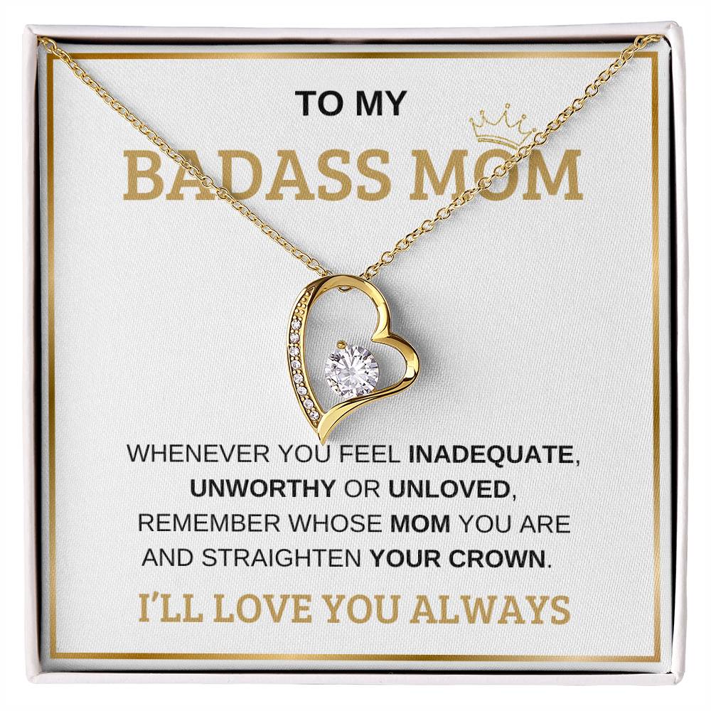 To My Bada** Mom-Forever Love Necklace