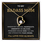 To My Bada** Mom-Forever Love Necklace (black)