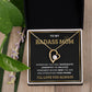 To My Bada** Mom-Forever Love Necklace (black)