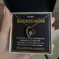 To My Bada** Mom-Forever Love Necklace (black)